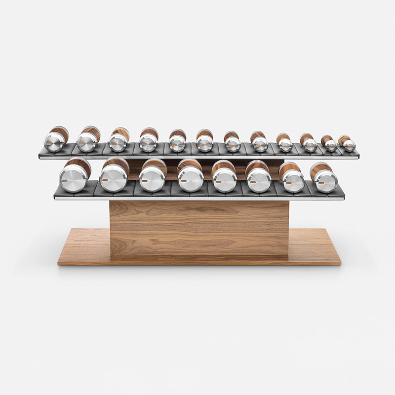 Home Gym Equipment Set - Dumbbell set, high-end private, wooden fitness