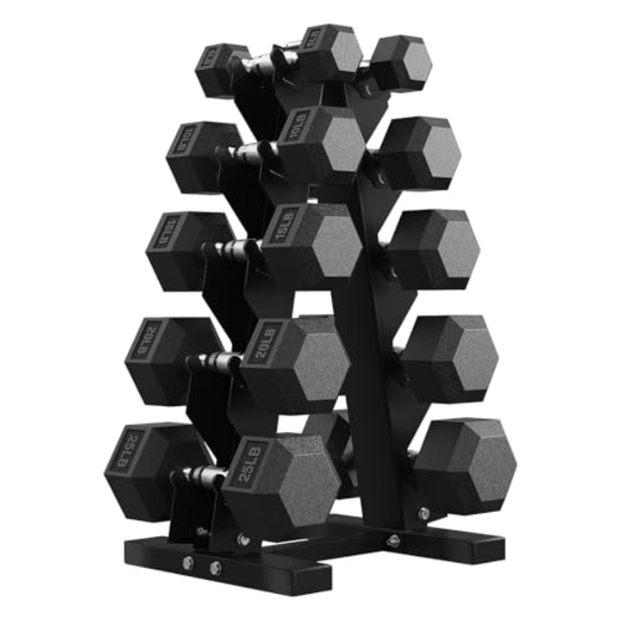 Hex Dumbbell Set - Hex Dumbbell Sets with Rack, 85-560lb