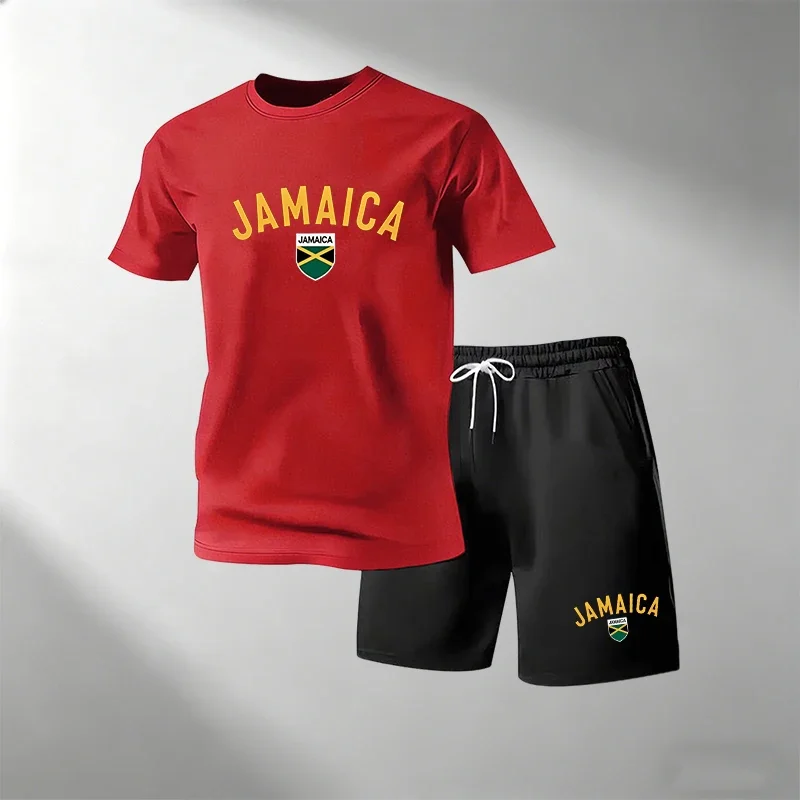 Home Gym Kit - JAMAICA Summer Casual T-Shirts Sets for