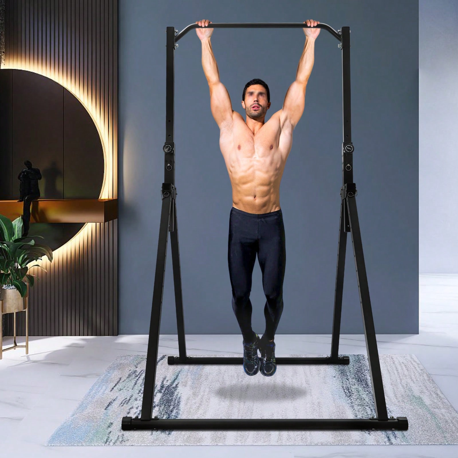 Home Gym Pull Up Bar - Triangular Pull Up Station Pull Up