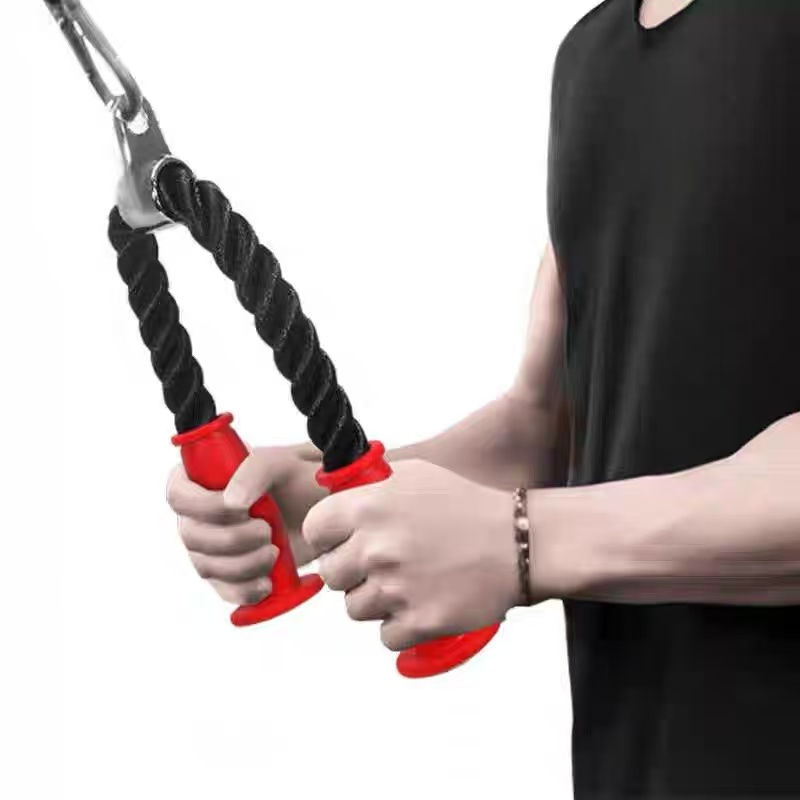 Home Gym Equipment Set - Ergonomic Non Slip Tricep Rope Cable
