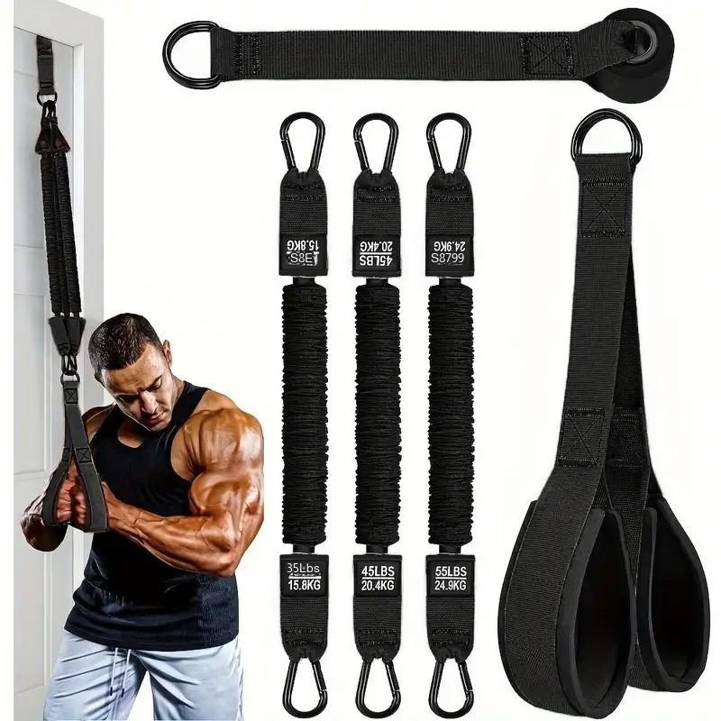 Home Gym Equipment Set - Resistance Bands Set Triceps Rope Home