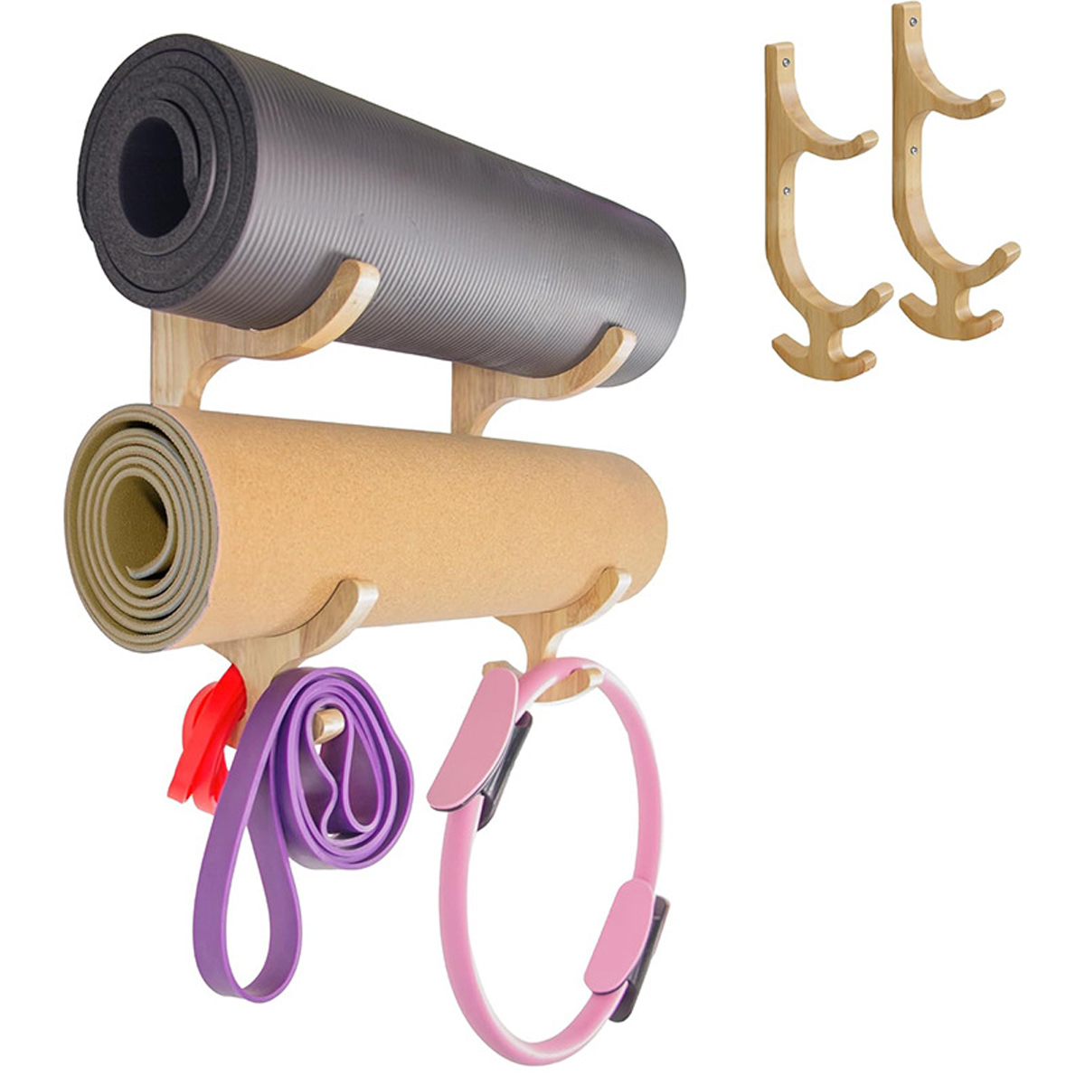 2piece Resistance Band Holder  - đánh giá và giá Home Gym Yoga Mat