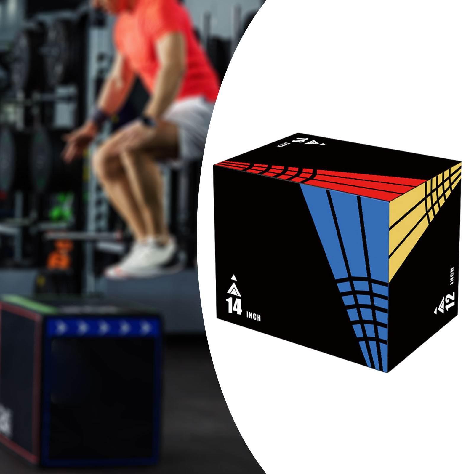 3-in-1Jump Box Plyometric Box  - đánh giá và giá Home Gym Equipment Set
