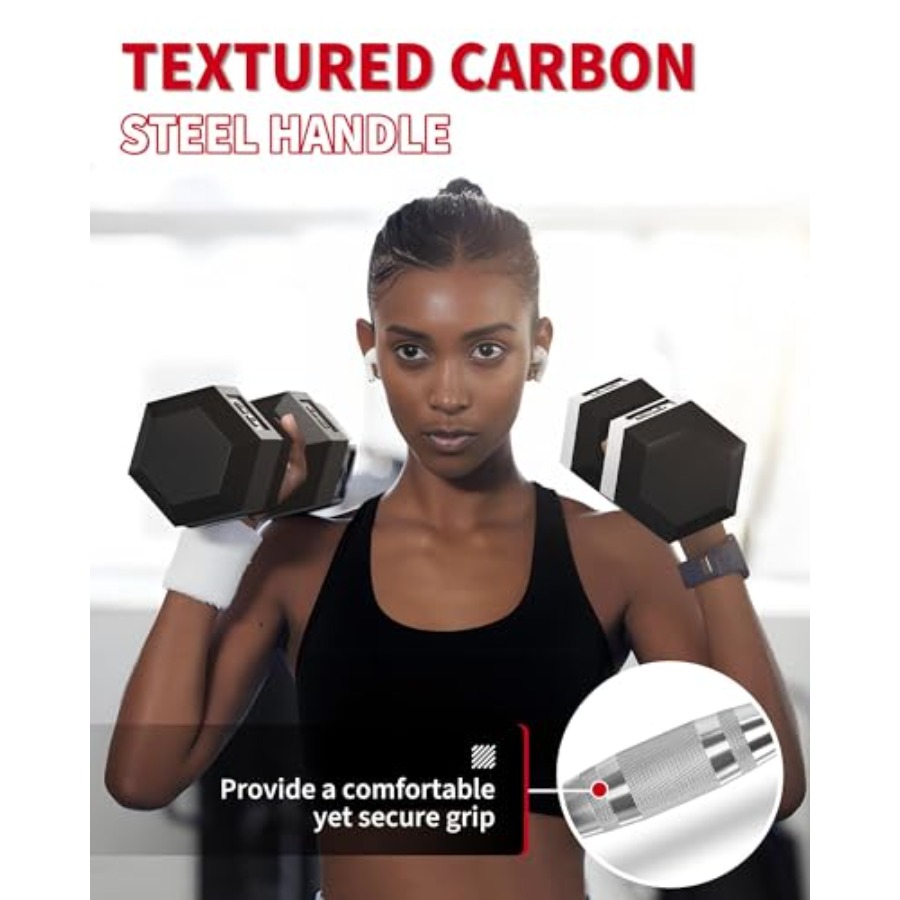 5-50 LB Hex Dumbbell Set of 2, - đánh giá và giá Hex Dumbbell Set