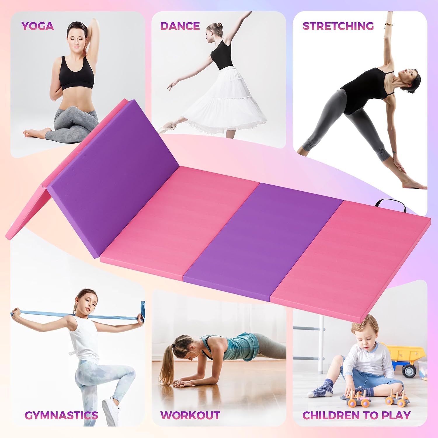 Foldable Yoga Mat Gymnastics M - đánh giá và giá Home Gym Yoga Mat
