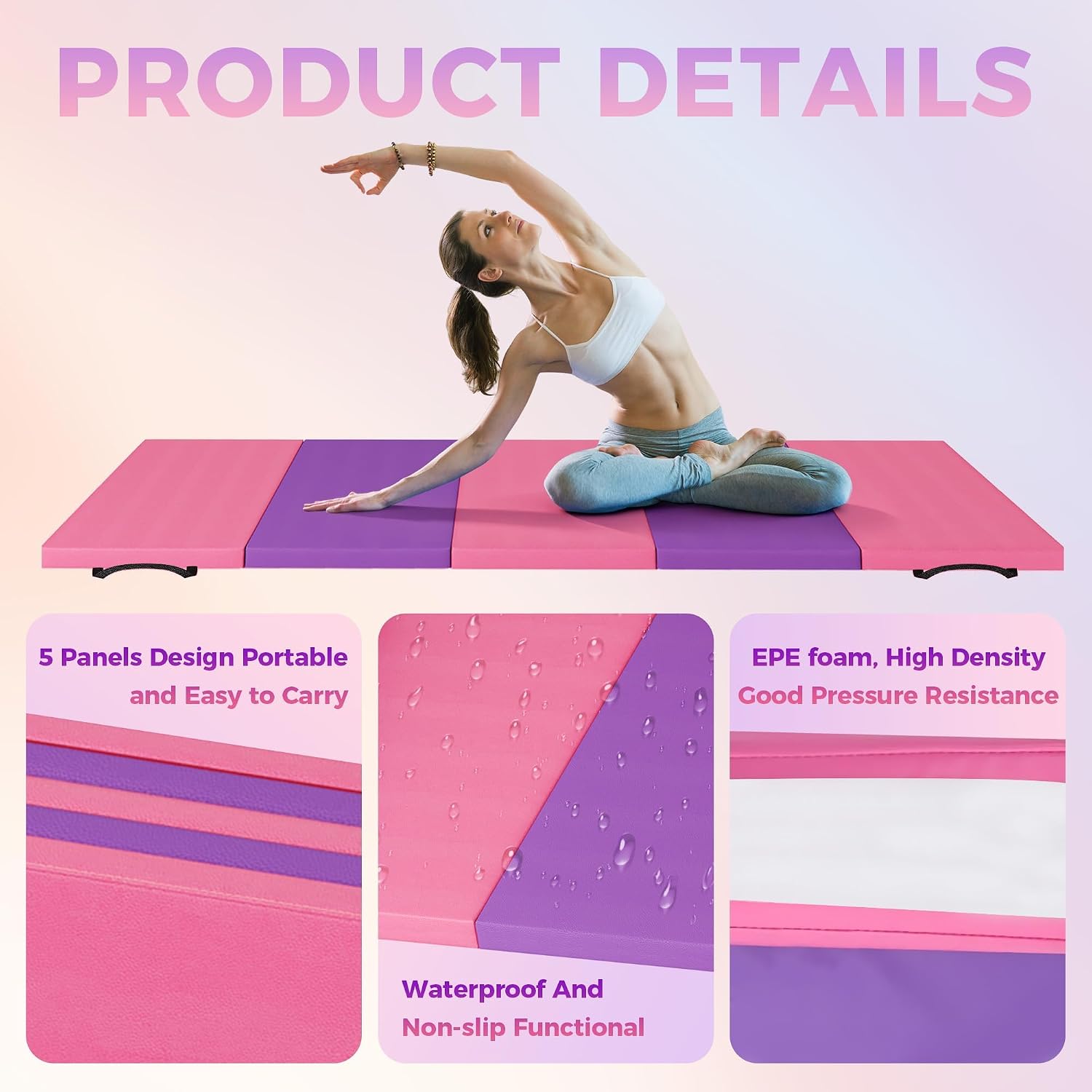 Foldable Yoga Mat Gymnastics M - đánh giá và giá Home Gym Yoga Mat