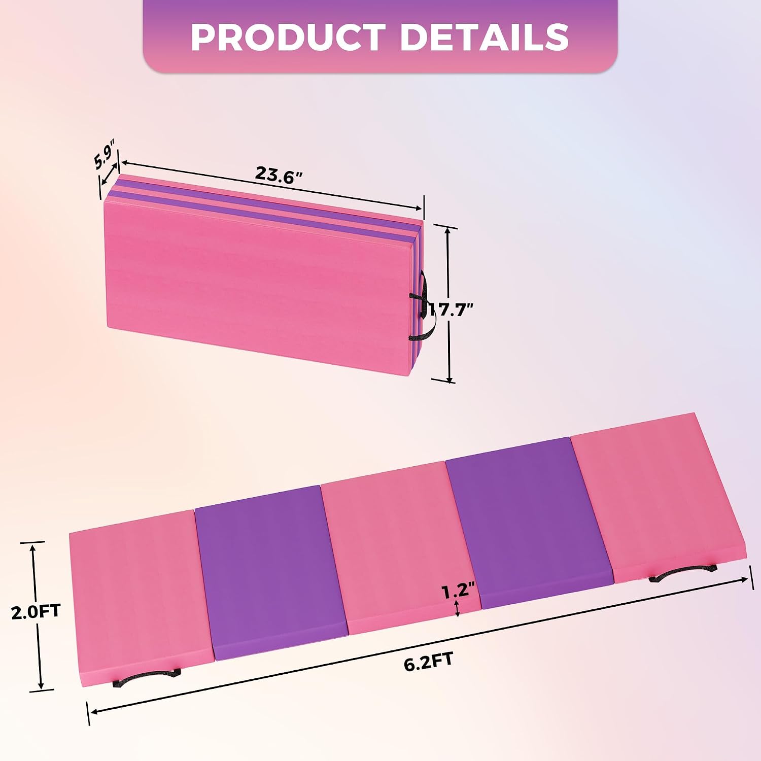 Foldable Yoga Mat Gymnastics M - đánh giá và giá Home Gym Yoga Mat