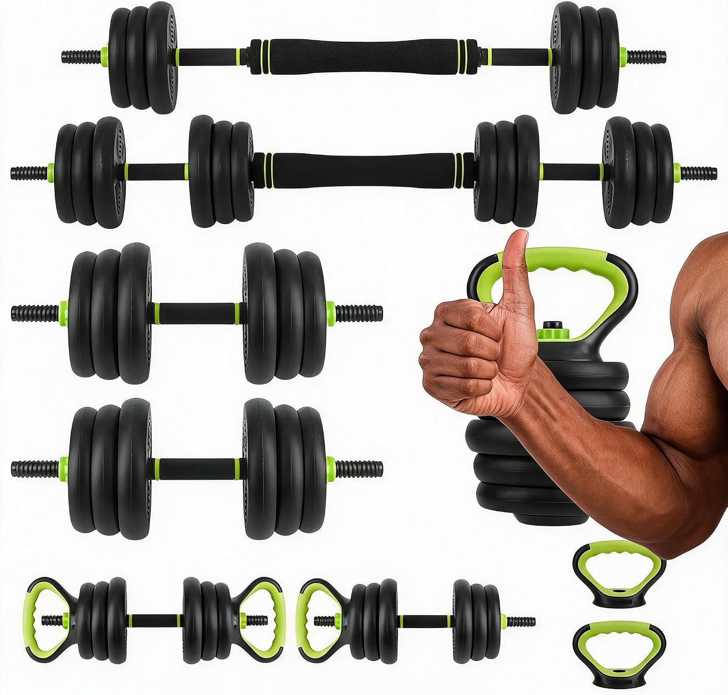 4 in 1 Adjustable Dumbbell Set - đánh giá và giá Home Gym Equipment Set