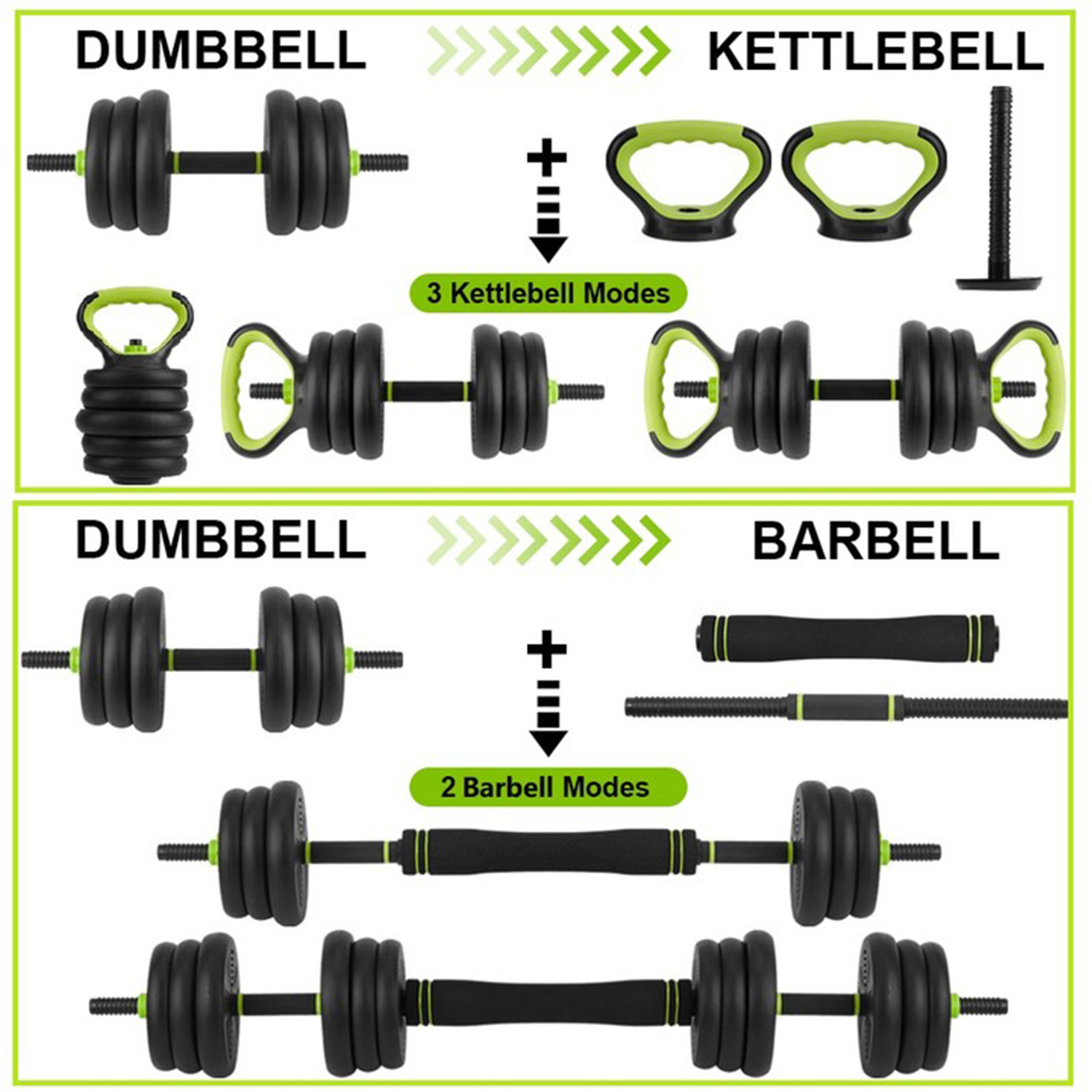 4 in 1 Adjustable Dumbbell Set - đánh giá và giá Home Gym Equipment Set