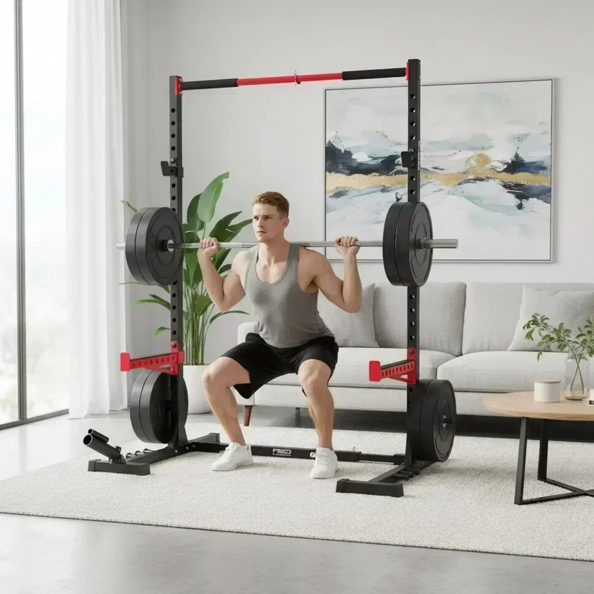 Adjustable Home Gym Squat Rack - đánh giá và giá Home Gym Pull Up Bar