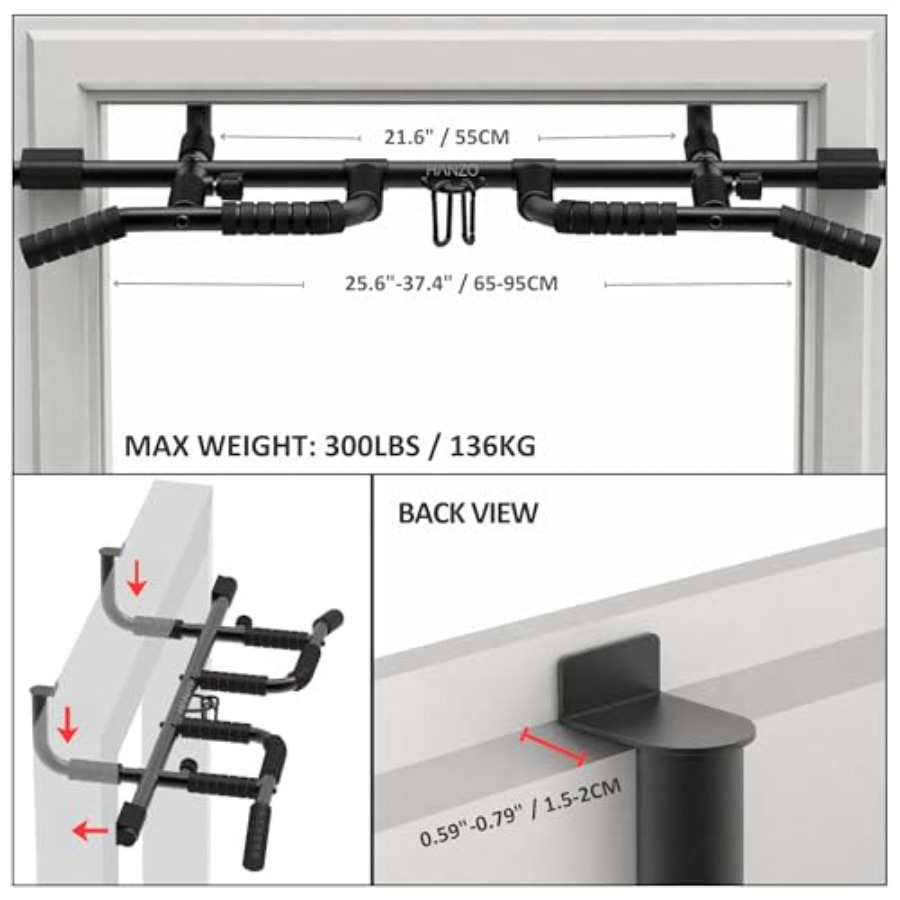 Doorway Pull Up Bar Set with S - đánh giá và giá Home Gym Pull Up Bar