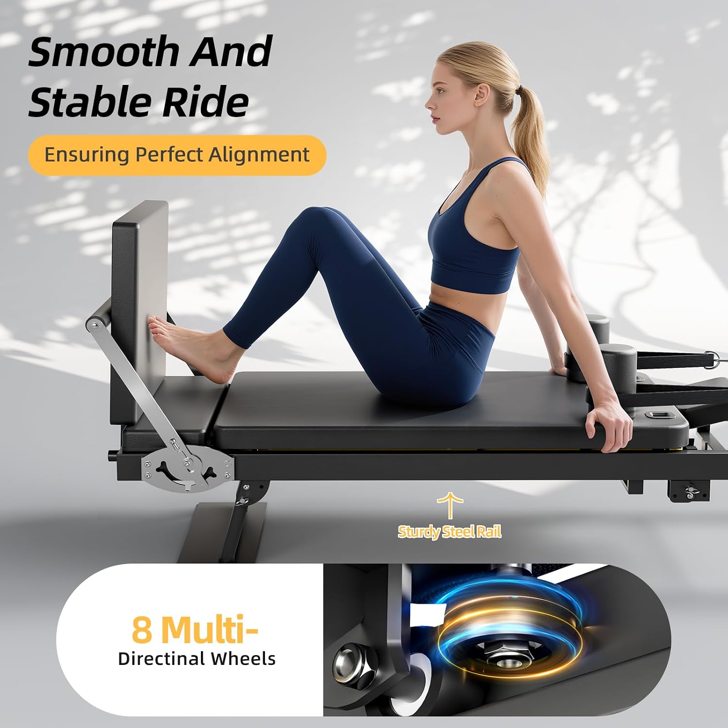 Foldable Pilates Reformer Mach - đánh giá và giá Home Gym Equipment Set
