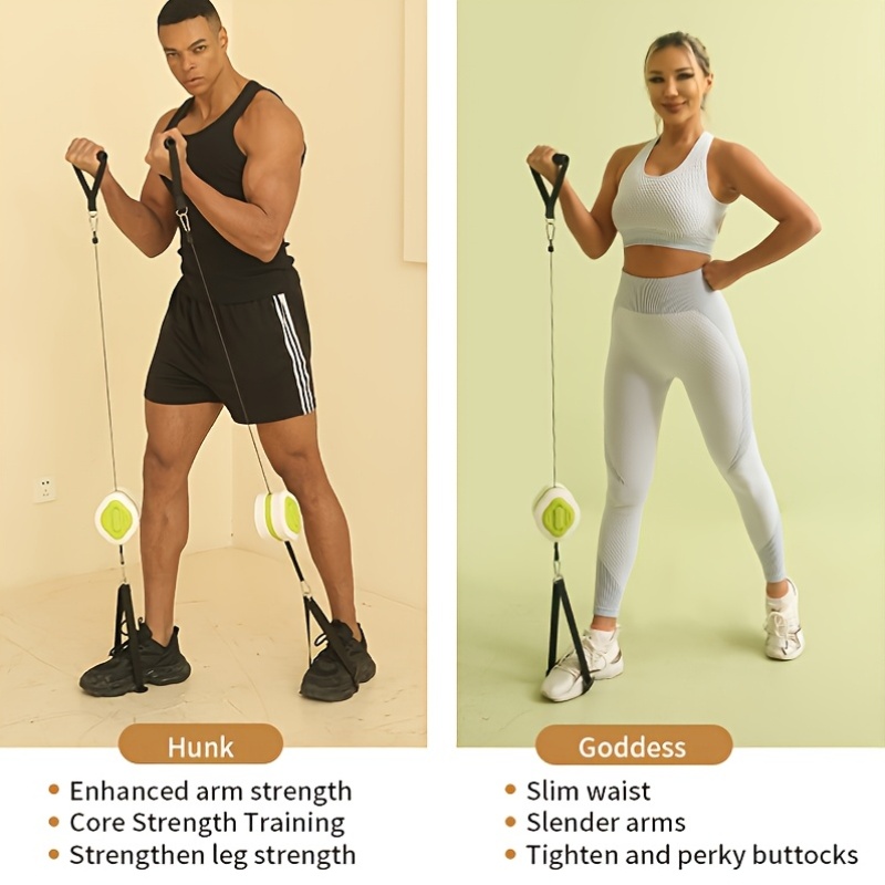 Portable Retractable Cable Tra - đánh giá và giá Home Gym Kit